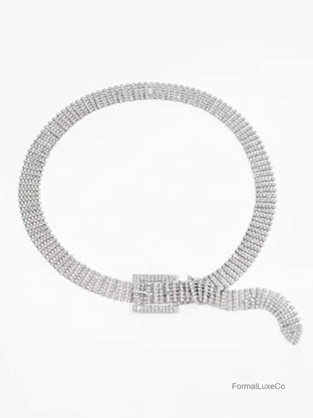 Crystal Rhinestone Waist Belt for Women Bling Dress Belts
